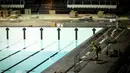 Paris La Defense Arena akan menjadi tuan rumah cabang olahraga renang dan beberapa cabang olahraga polo air selama Olimpiade Paris 2024. (AP Photo/Thomas Padilla)