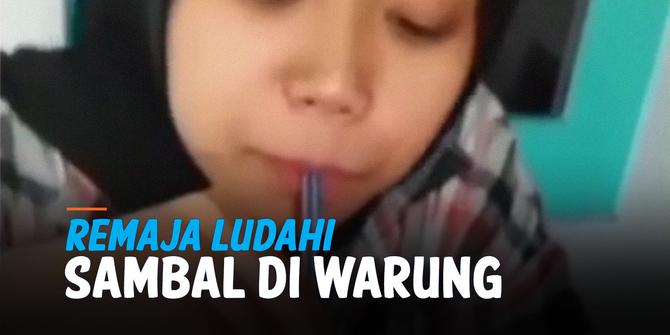 VIDEO: Parah Banget, Remaja Nekat Ludahi Sambal di Warung Makan