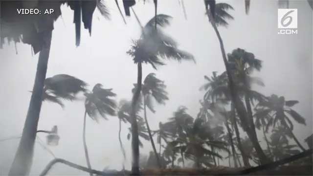 VIDEO: Dahsyatnya Badai Maria Terjang Dominika
