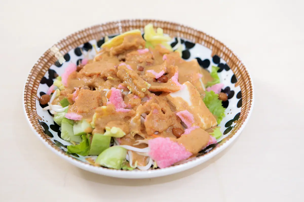 resep lotek khas padang gado-gado