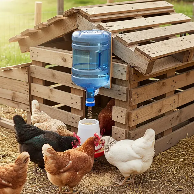Desain Kandang Ayam Murah dengan Sistem Pakan Otomatis (Gemini AI)