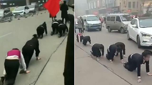 Hukuman Memalukan Karyawan Cina