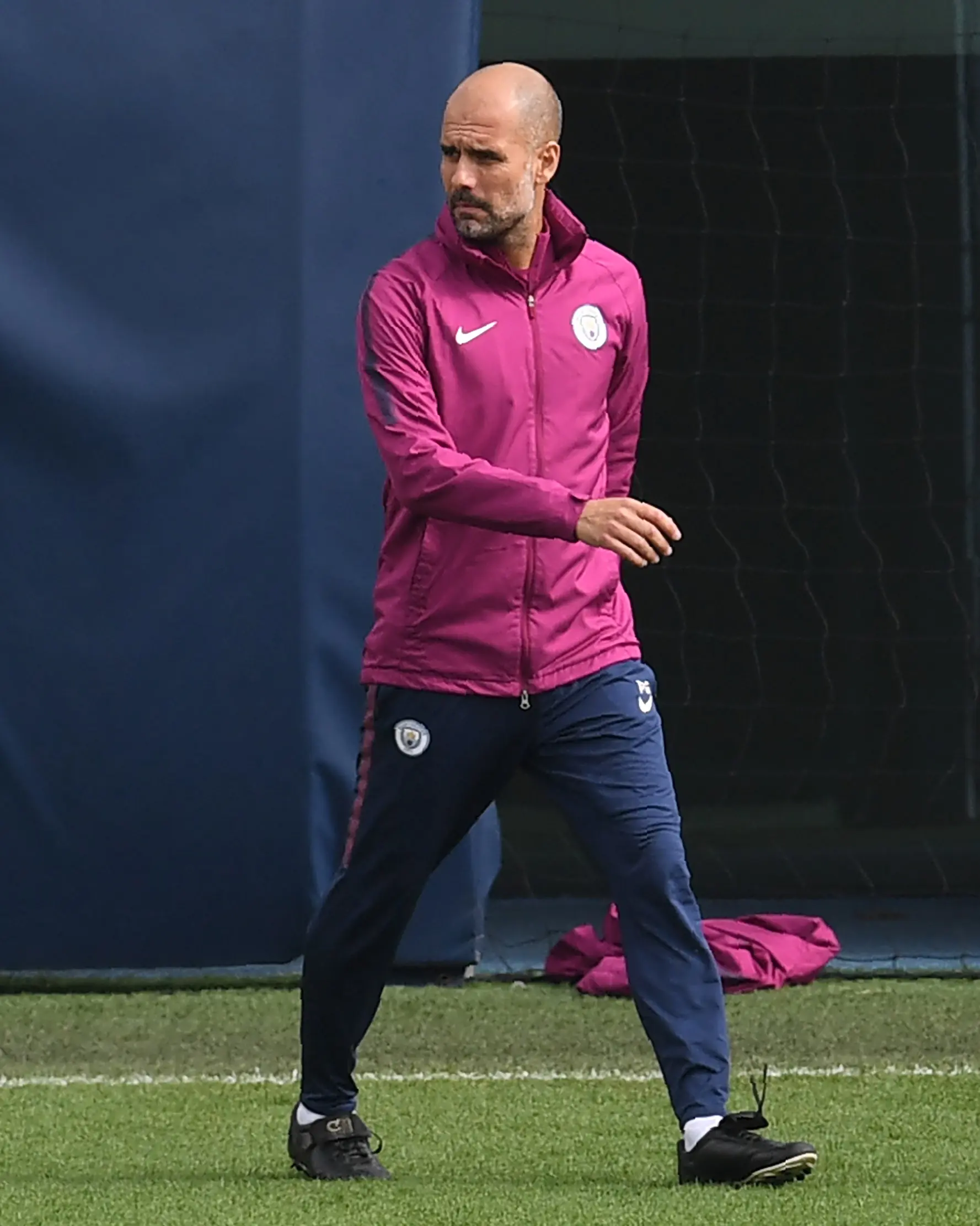 Pelatih Manchester City, Pep Guardiola (AFP Photo/Paul Ellis)