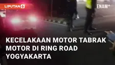 Kecelakaan terjadi di Ringroad Selatan depan kampus Amayo. Melibatkan motor dengan motor pada Jumat (5/10/2024)