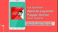 Aplikasi antrean paspor online terbaru. (dok. Instagram @kanimjaksel/https://www.instagram.com/p/Br1mX9-hJTb/Dinny Mutiah)