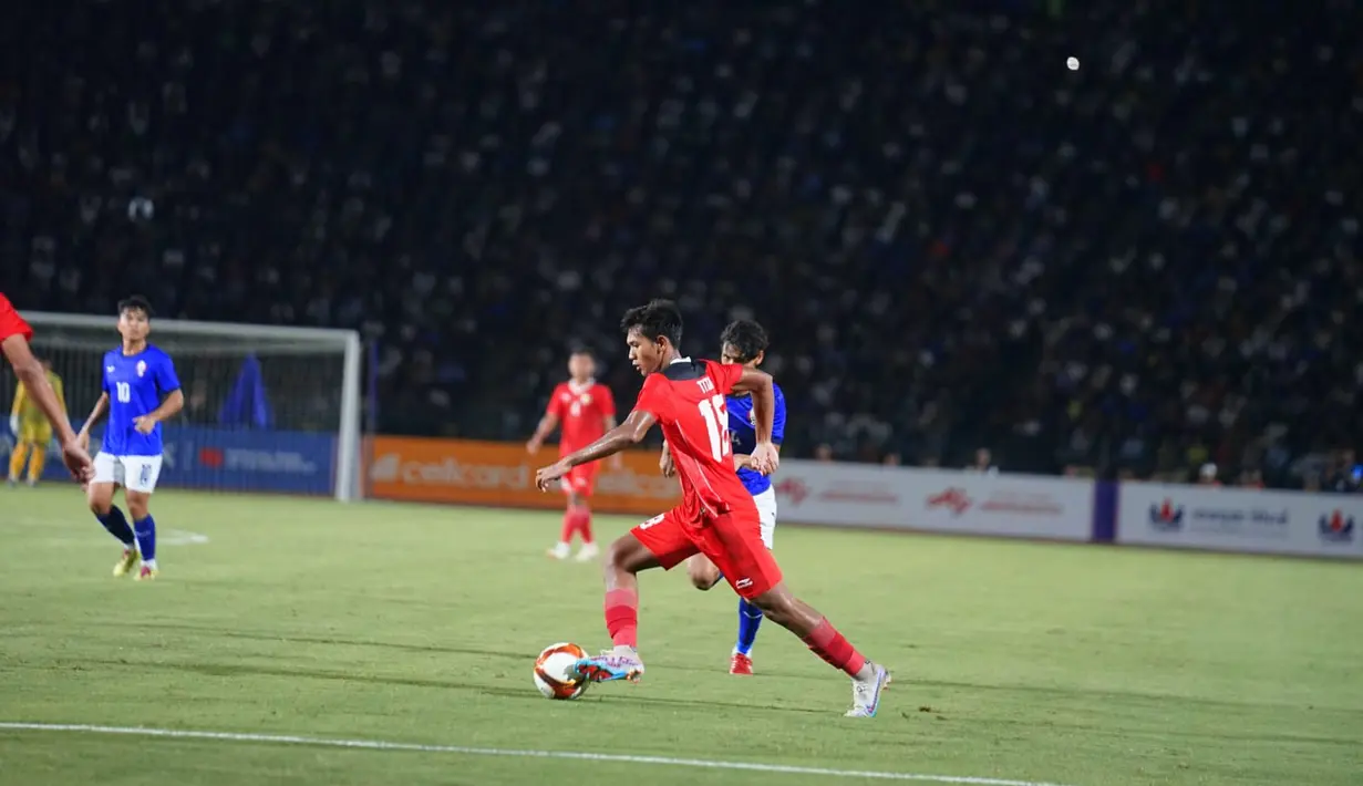 Timnas Indonesia U-22 sukses meraih kemenangan 2-1 atas Kamboja dalam laga terakhir penyisihan Grup A SEA Games 2023.  (Foto:Dok.PSSI)