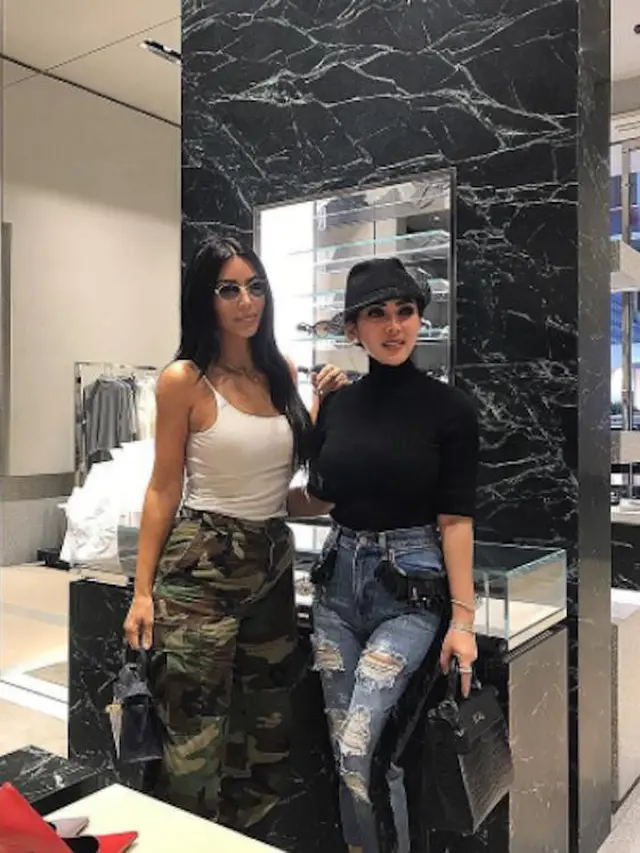 Syahrini dan Kim Kadarshian