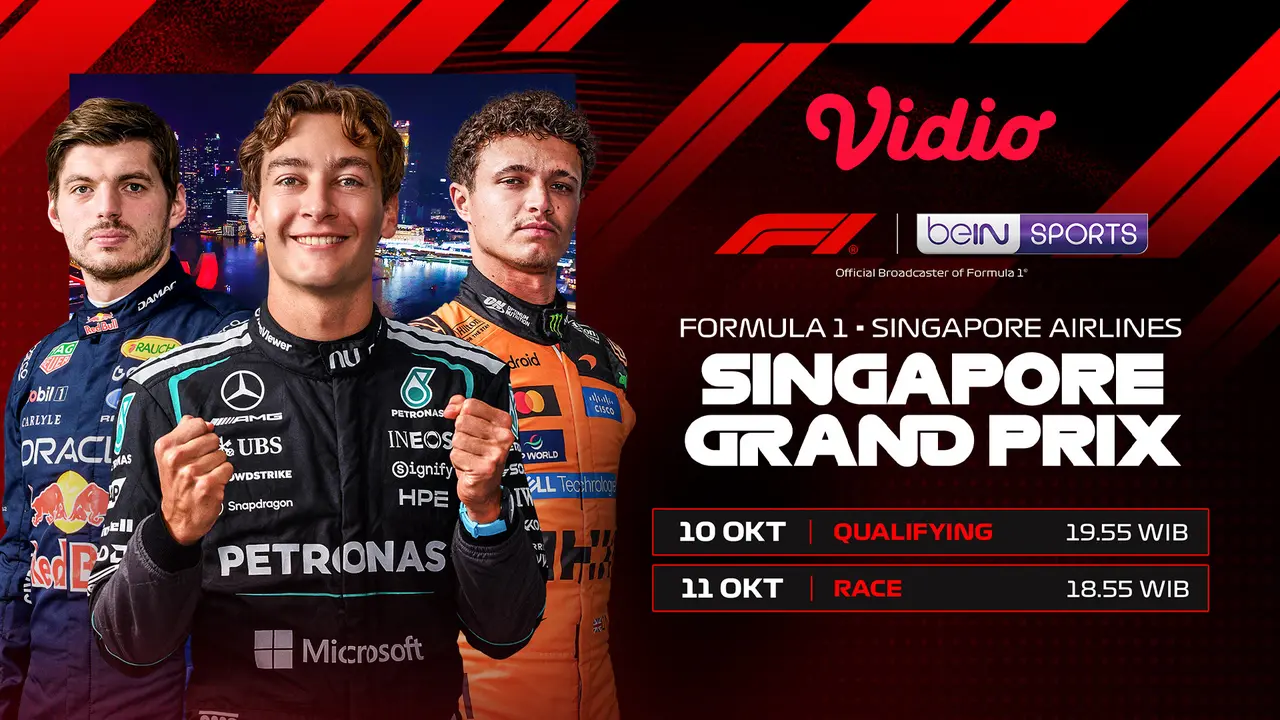 Jadwal Formula 1 Singapore Airlines Singapore Grand Prix 2026