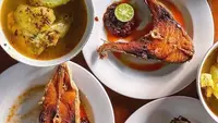 Warung Mak Beng di Sanur Bali dengan menu khas sup kepala ikan dan ikan goreng. (Dok: Instagram @ngidam.bali)