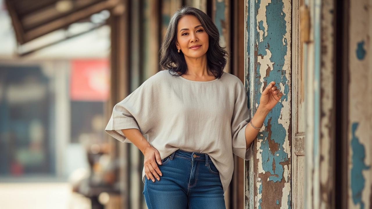 Model Celana Jeans untuk Wanita Usia 50 Tahunan