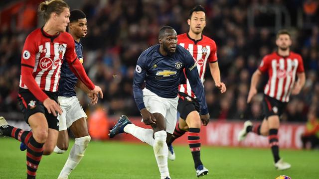Penyerang Manchester United, Romelu Lukaku.