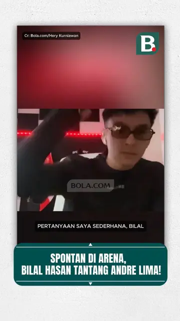 Spontan di arena, Bilal Hasan tantang Andre Lima