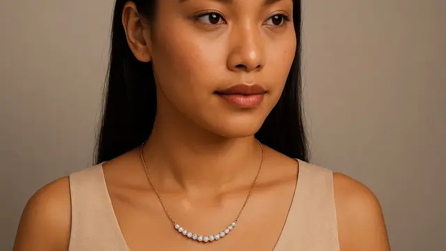 Model Kalung Emas Rantai Polos Terbaru 2025/via AI