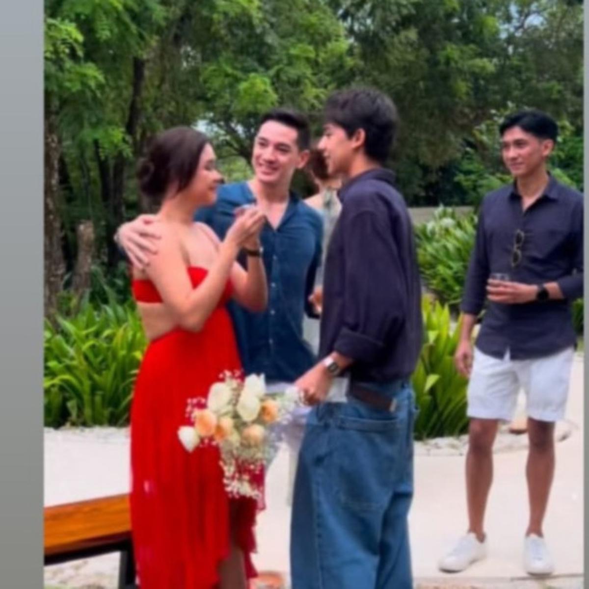 Kejutan Ulang Tahun ke-40 Untuk Nana Mirdad dari Andrew White Super Romantis, Putra Ganteng Datang dari Australia