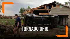 Kekuatan sapuan tornado memporakporandakan sebuah permukiman di Ohio. Tornado yang melewati daerah Celena juga dilaporkan telah menewaskan seorang warga.