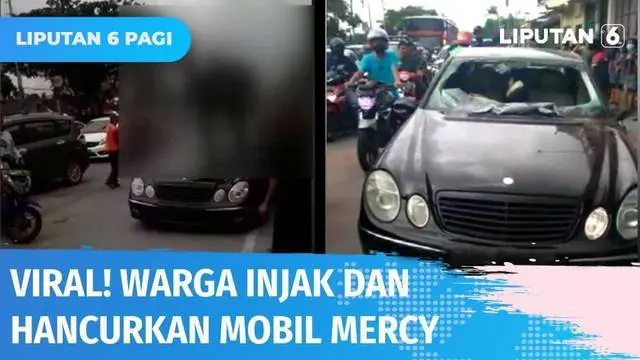 Viral! Gara-gara cekcok di jalan, mobil mercy ini diinjak dan dirusak oleh sejumlah warga di Bantul.  Tak tahu duduk permasalahannya apa, tapi massa yang terpancing emosi ikut merusak kendaraan dan menghakimi pengemudi.