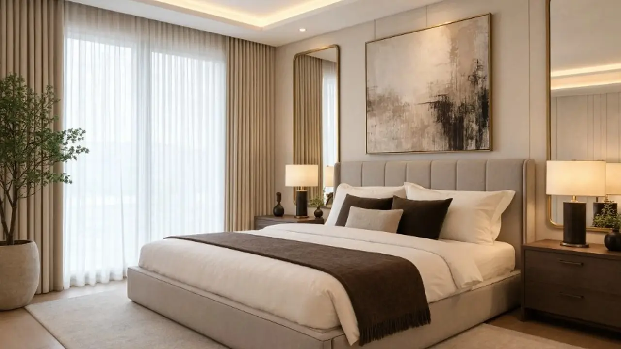 Elemen Kamar Tidur Mewah dan Elegan