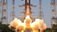 Misi India ke Matahari, Aditya-L1 lepas landas dari landasan peluncuran di Sriharikota pada hari Sabtu pukul 11:50 waktu India (06:20 GMT). (ISRO/X)