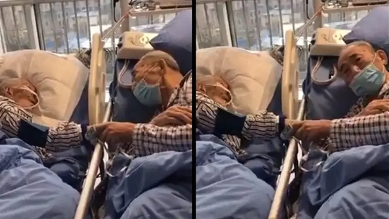 Video Kakek Nenek Saling Berpegangan Tangan Lawan Wabah Virus Corona Ini Bikin Haru