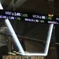 Pengunjung melintas di depan layar indeks harga saham gabungan di Bursa Efek Indonesia, Jakarta, Kamis (10/11). IHSG pada perdagangan Kamis, 10 November 2016, dibuka di teritori positif di level 5.444,04. (Liputan6.com/Angga Yuniar)