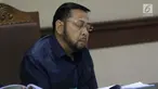 Terpidana kasus korupsi pengadaan e-KTP, Setya Novanto saat mengikuti sidang pengajuan permohonan peninjauan kembali (PK) ke Mahkamah Agung di Pengadilan Negeri Jakarta Pusat, Rabu (28/8/2019). Sidang beragendakan pembacaan nota permohonan peninjauan kembali. (Liputan6.com/Helmi Fithriansyah)