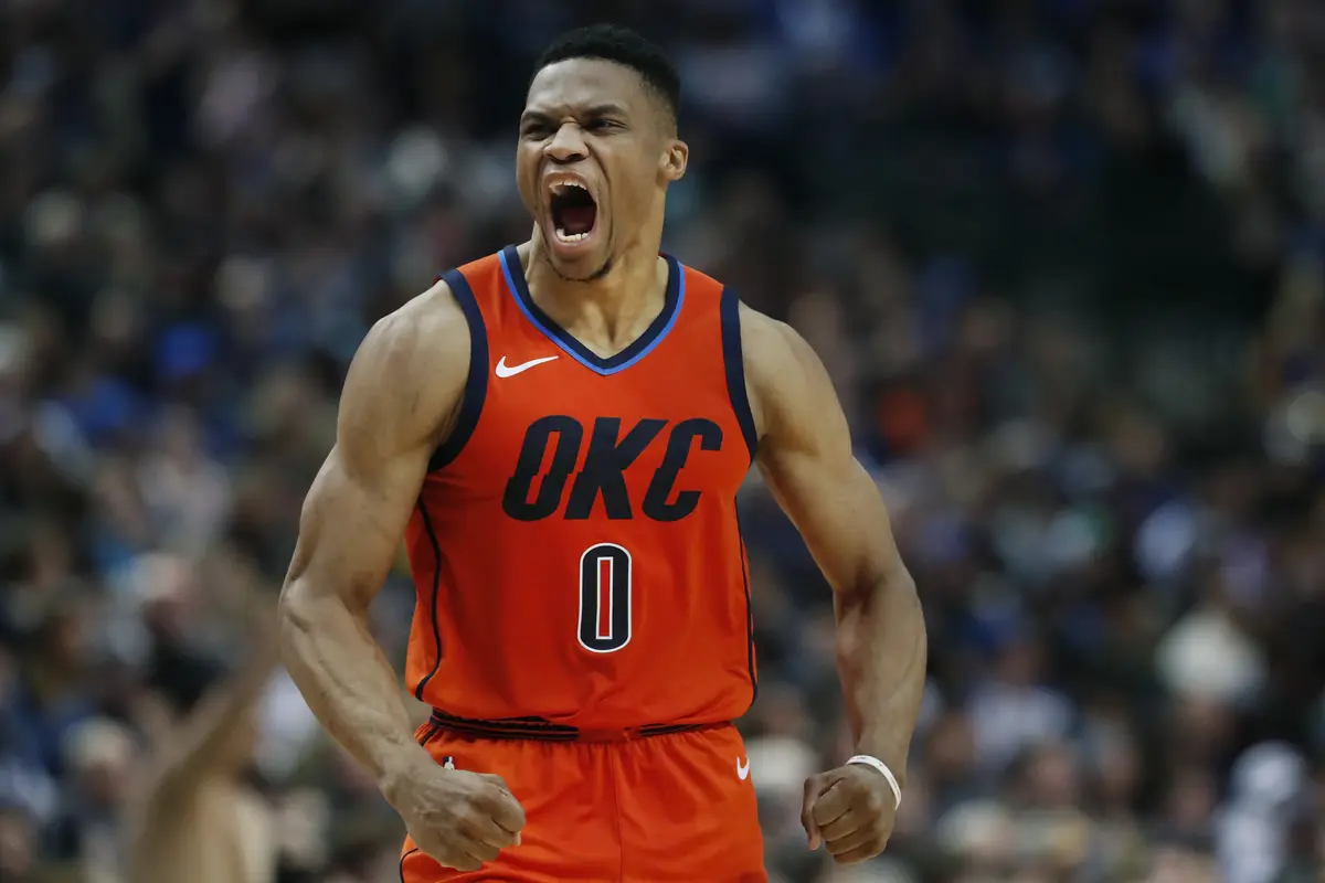 Selebrasi Russell Westbrook