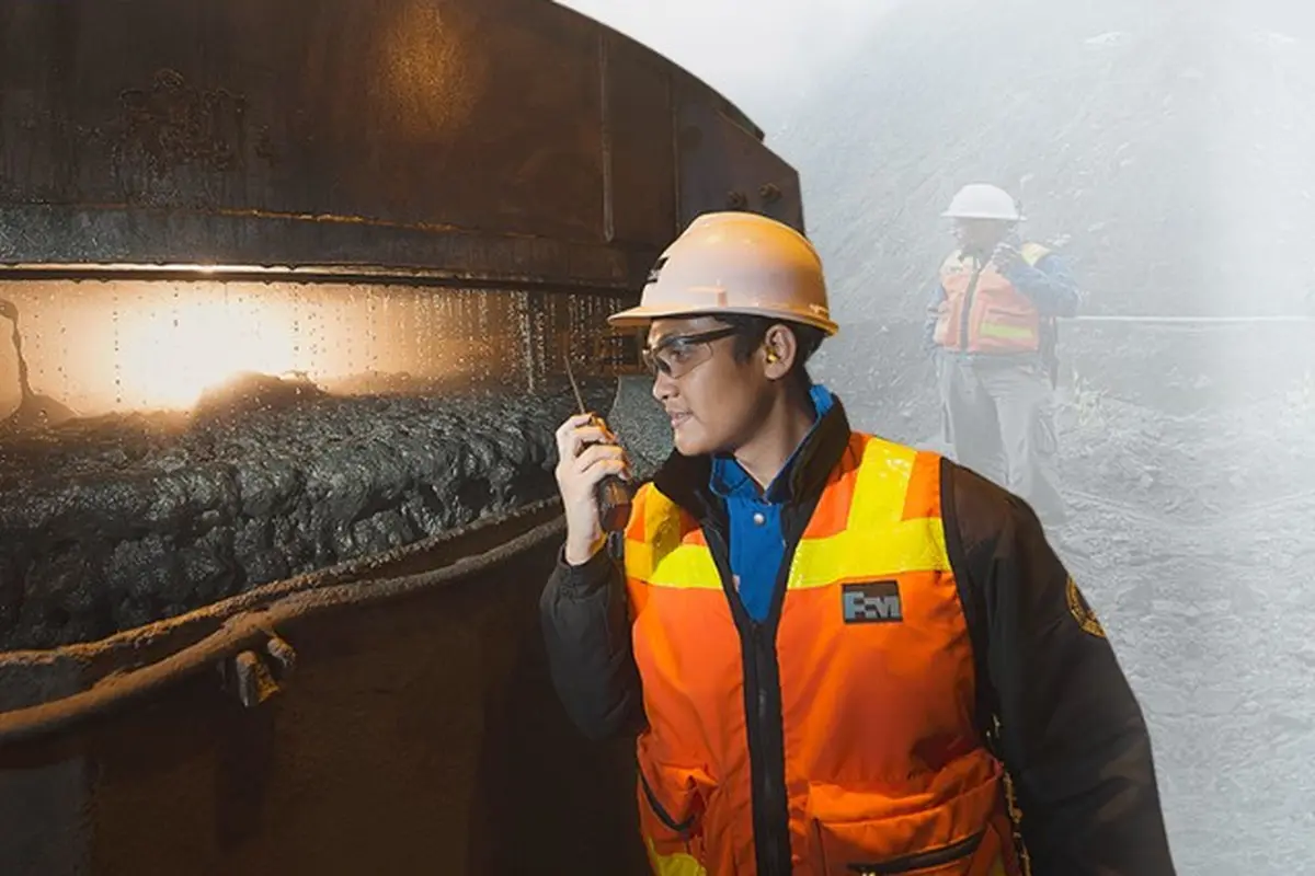 Pekerja di PT Freeport Indonesia