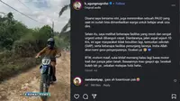 Kunjungan Kerja Pakai Motor Trail, Wali Kota Pekanbaru Pamer Skill