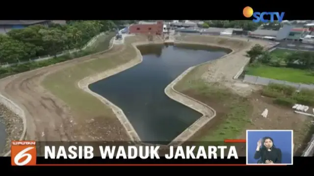 Waduk Kaja di Kelapa Dua Wetan, Ciracas, Jakarta Timur, menjadi waduk percontohan untuk merealisasikan cita-cita Pemprov DKI Jakarta membangun waduk penangkal banjir.