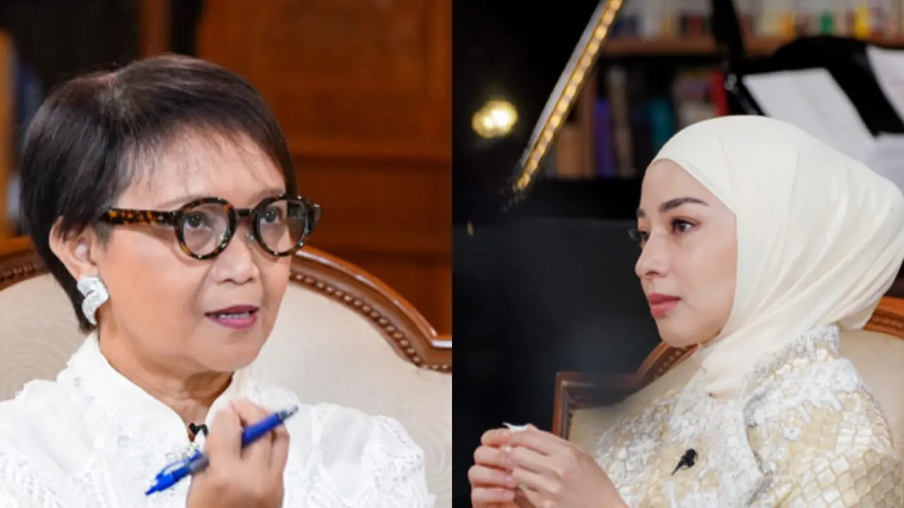 Retno Marsudi dan Nikita Willy saat ditanya pilih karir atau keluarga. [Dok. ParagonCrop]