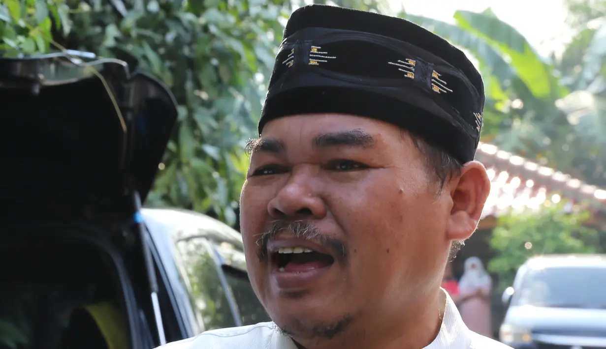 Mat Solar tidak dapat menyembunyikan kesedihannya.(Galih W Satria/Bintang.com)