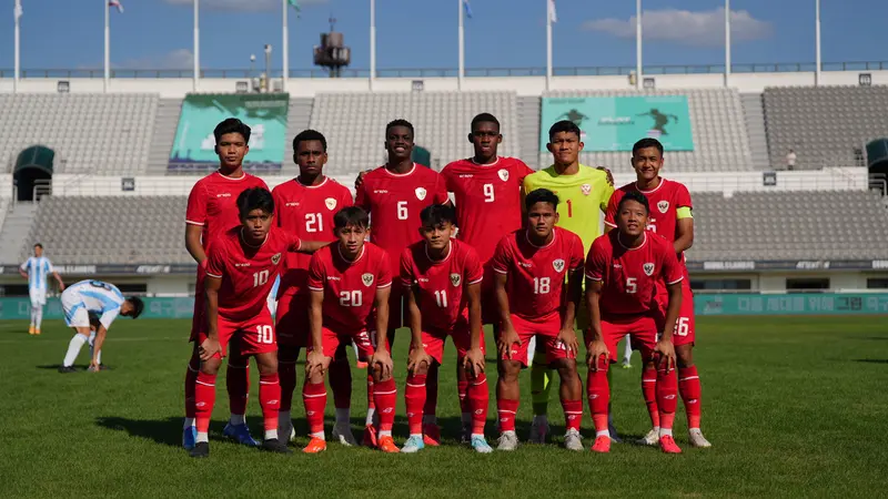 Foto: Comeback Sempurna Timnas Indonesia U-19, Permalukan Argentina U-19 di Turnamen Seoul Earth on Us Cup 2024