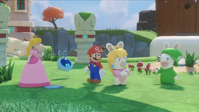 Mario + Rabbids: Kingdom Battle. (Doc: Polygon)