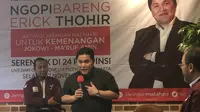 Ketua Tim Kampanye Nasional (TKN) Jokowi-Ma’ruf Amin, Erick Thohir (Liputan6.com/ Ratu Annisaa)