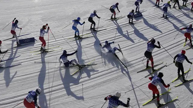 Momen Saat Para Atlet Alami Kecelakan di Olimpiade Beijing