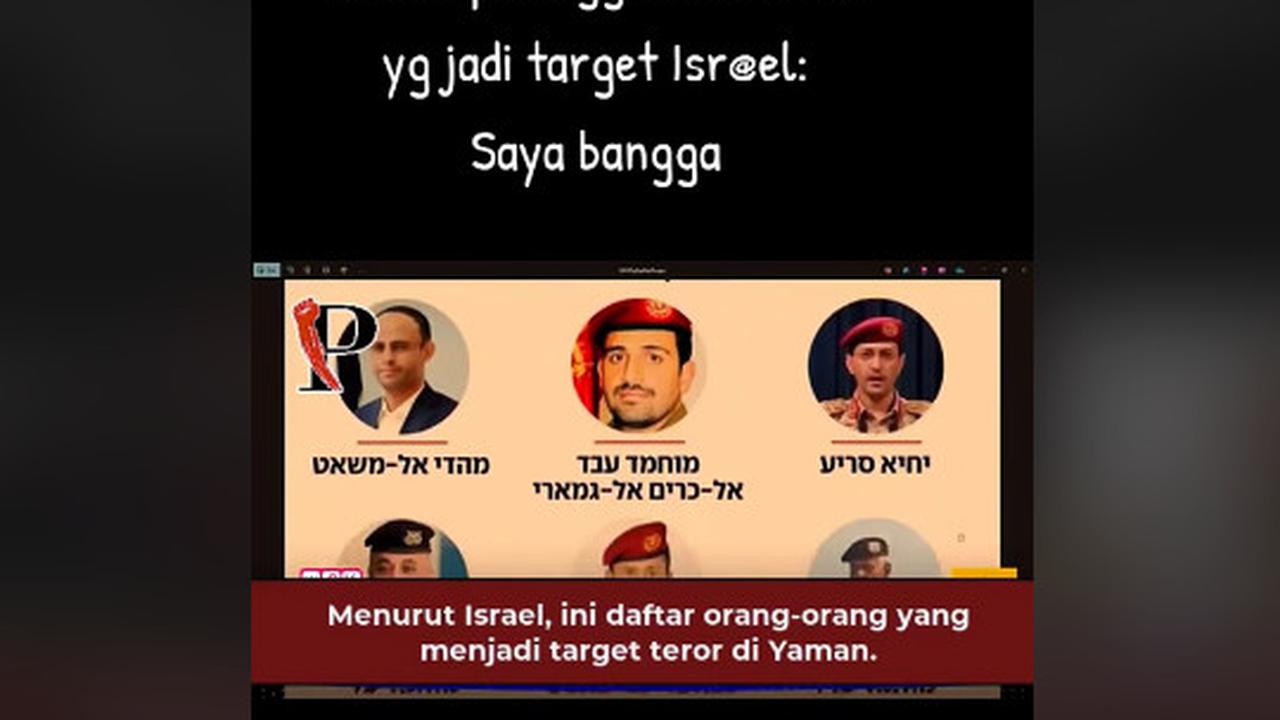 Ditarget Israel untuk Dibunuh, Petinggi Houthi Yaman ini Malah Senang Gembira