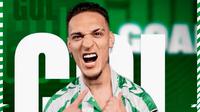 Antony dalam pertandingan Real Betis vs Fiorentina di Conference League, Jumat dini hari WIB (2-5-2025). Betis menang 2-1 di Stadion Benito Villamarin, Antony mencetak gol kedua Betis. (X @RealBetis_en)