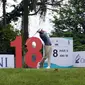 Lloyd Jefferson, pegolf asal Filipina berhasil memimpin leaderboard di Ciputra Golfpreneur 2022 (dok: BNI Ciputra Golfpreneur/Yongki Hermawan)