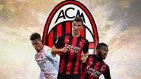 AC Milan - Donyell Malen, Mario Mandzukic, Fikayo Tomori (Bola.com/Adreanus Titus)