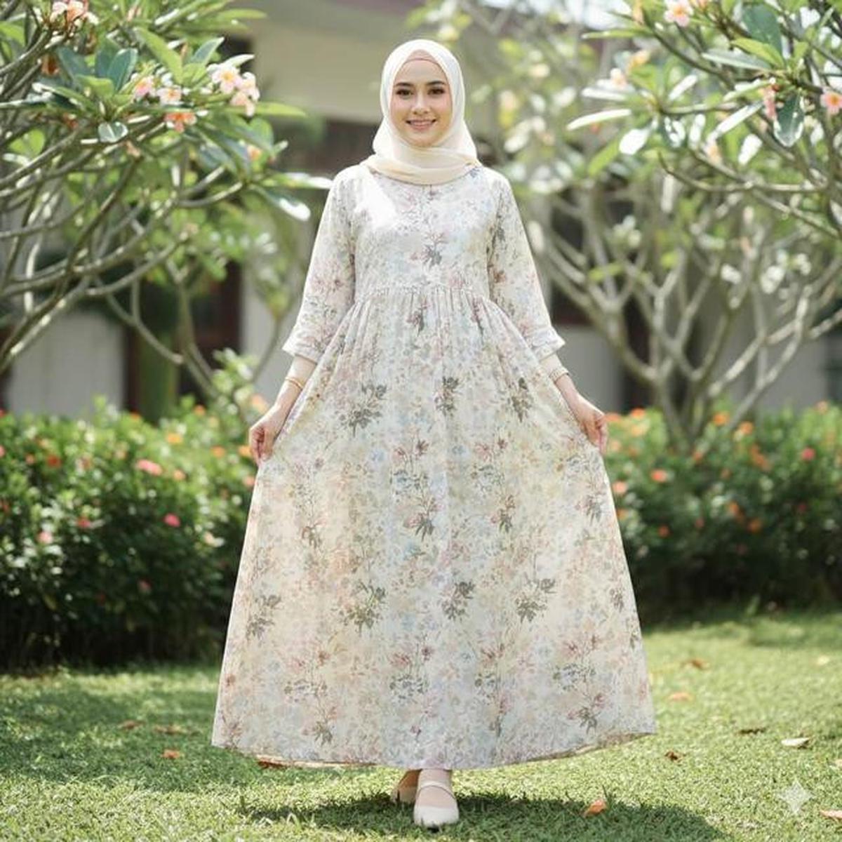 7 Gamis untuk Wanita Bertubuh Mungil agar Tidak Terlihat 'Tenggelam'