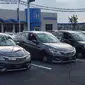 Sejumlah mobil Honda di dealer Honda Metro North Carolina, Amerika Serikat kehilangan roda akibat dicuri. (Autonews)