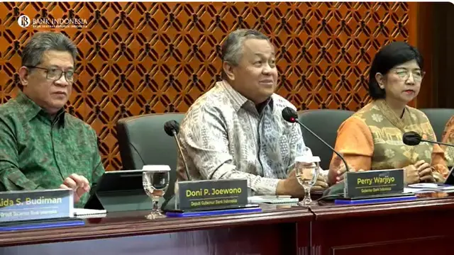 Gubernur Bank Indonesia Perry Warjiyo dalam konferensi pers Hasil Rapat Dewan Gubernur Bulan November 2023, dikutip Kamis (23/11/2023).