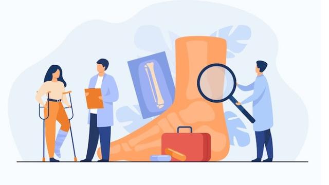 Ilustrasi cedera pergelangan kaki