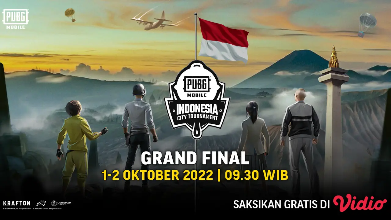 Link Live Streaming Grandfinal PUBG Mobile City Tournament 2022 di Vidio 1 sampai 2 Oktober