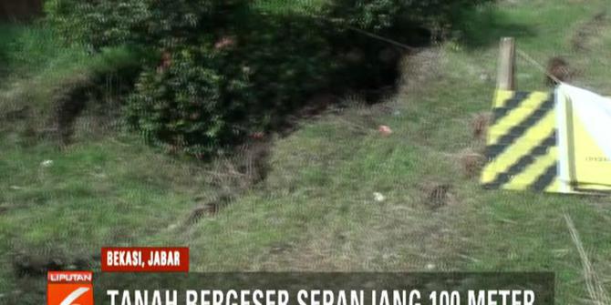 Fenomena Tanah Bergerak Sepanjang 100 Meter Bikin Resah Warga Bekasi