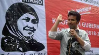 Emil Dardak di sela deklarasi dukungan Sedulur RIKHO di Malang, Jawa Timur (Liputan6.com/Zainul Arifin)