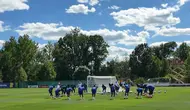 Sesi latihan Timnas Prancis jelang laga kontra Senegal pada Piala Dunia 2026. (Bola.com/Hery Kurniawan)