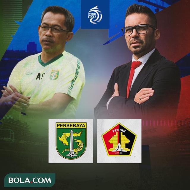 BRI Liga 1 - Duel Pelatih - Persebaya Surabaya Vs Persik Kediri