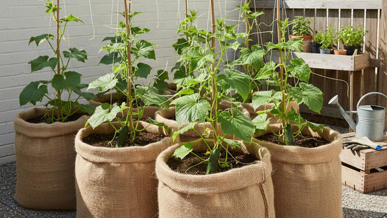 7 Model Kebun Timun dari Karung Bekas di Halaman Rumah yang Hemat Lahan