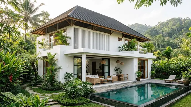 Inspirasi Desain Rumah Warna Putih/AI Generated
